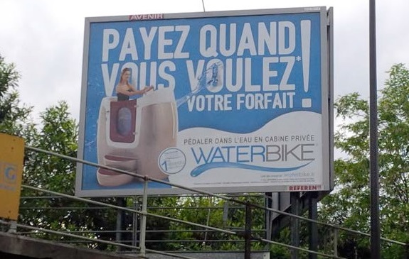 Nouvelle campagne d'affichage Waterbike
